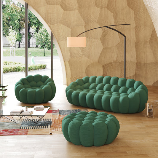 Tuffato Chair + Three Seater + Ottoman