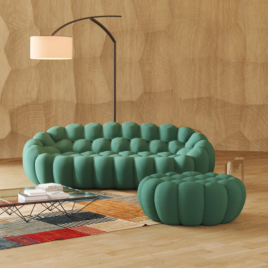 Tuffato Three Seater + Ottoman