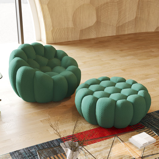Tuffato Chair + Ottoman