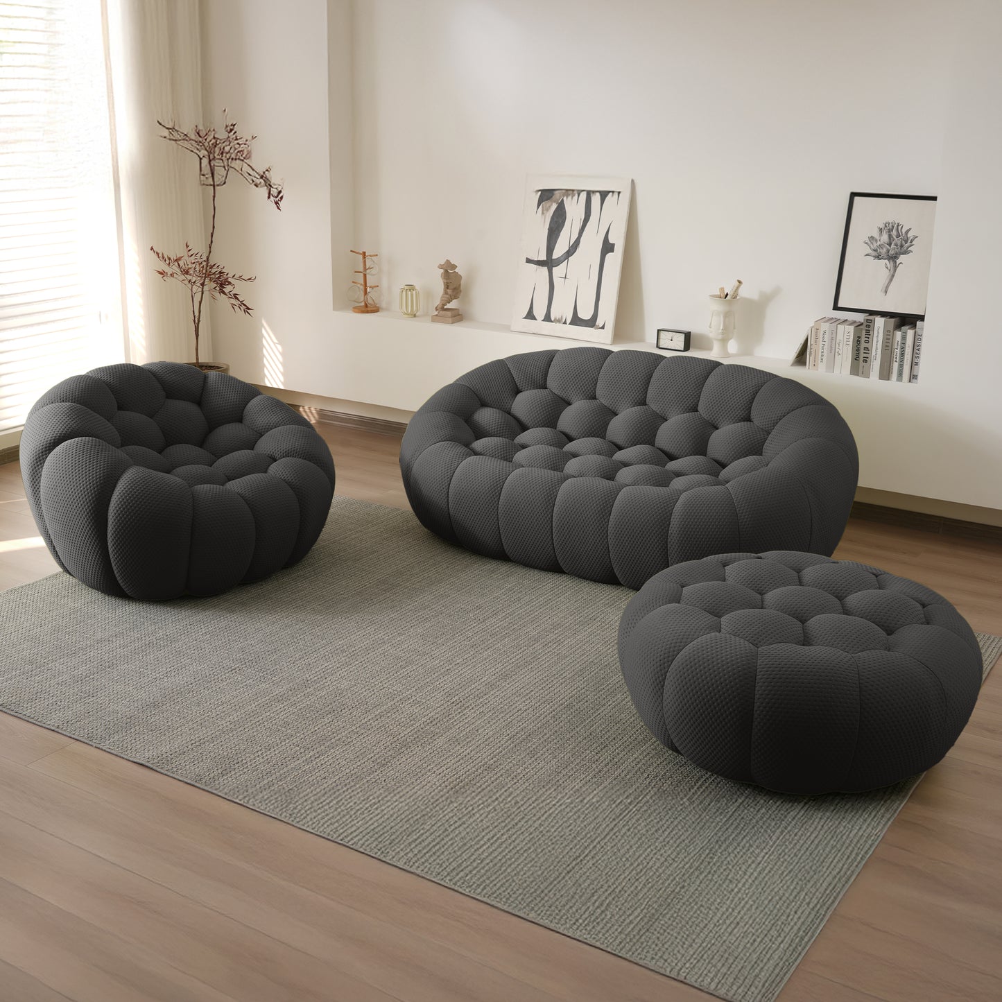 Tuffato Chair + Two Seater + Ottoman