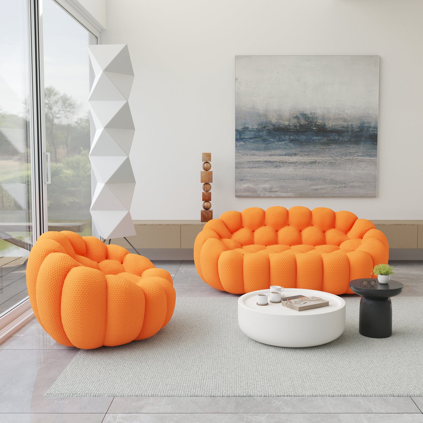 Tuffato Chair + Two Seater