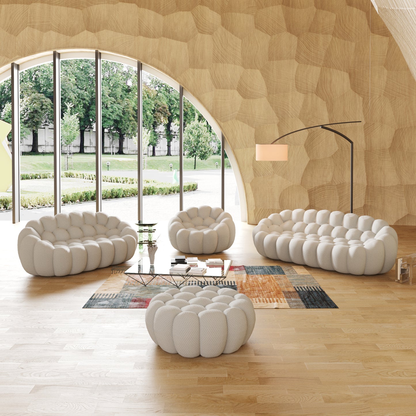 Tuffato Chair + Two Seater + Three Seater + Ottoman