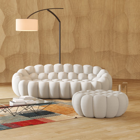 Tuffato Three Seater + Ottoman
