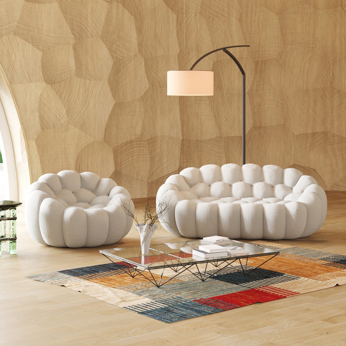 Tuffato Chair + Two Seater