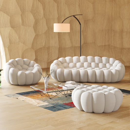 Tuffato Chair + Three Seater + Ottoman