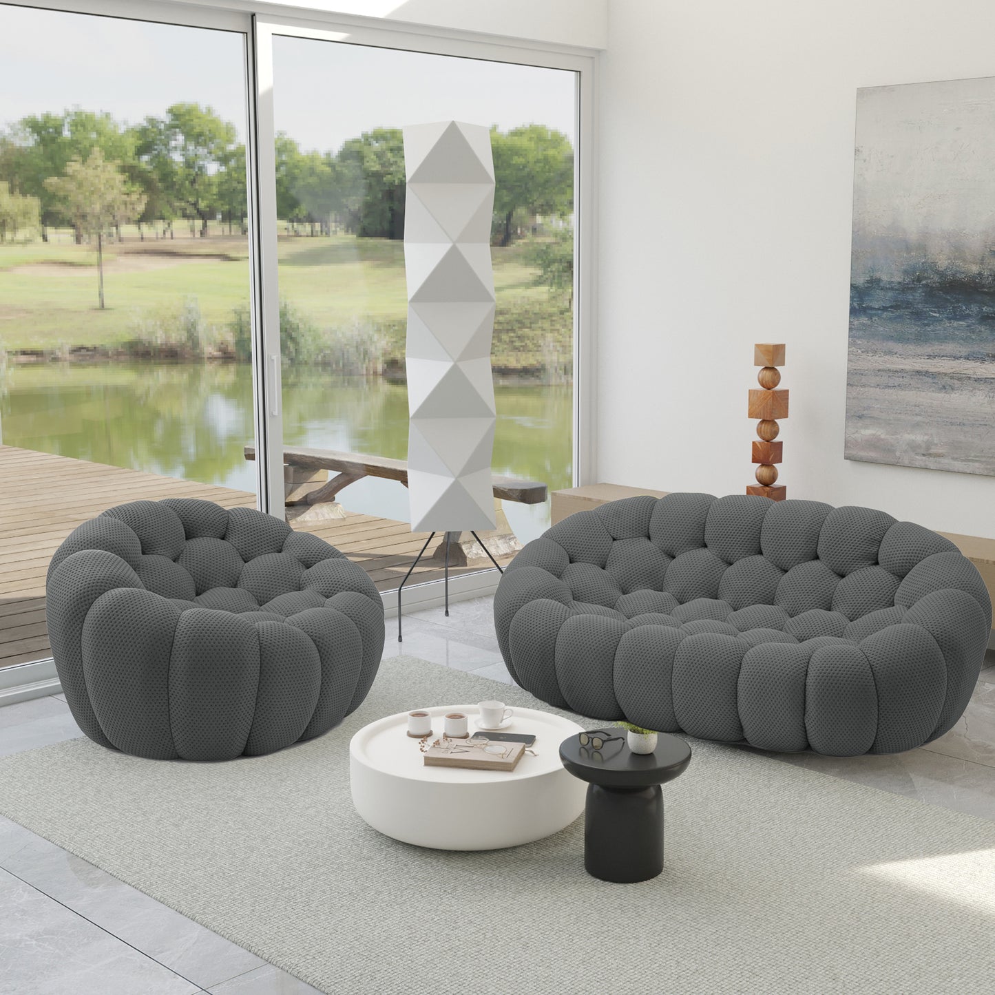 Tuffato Chair + Two Seater