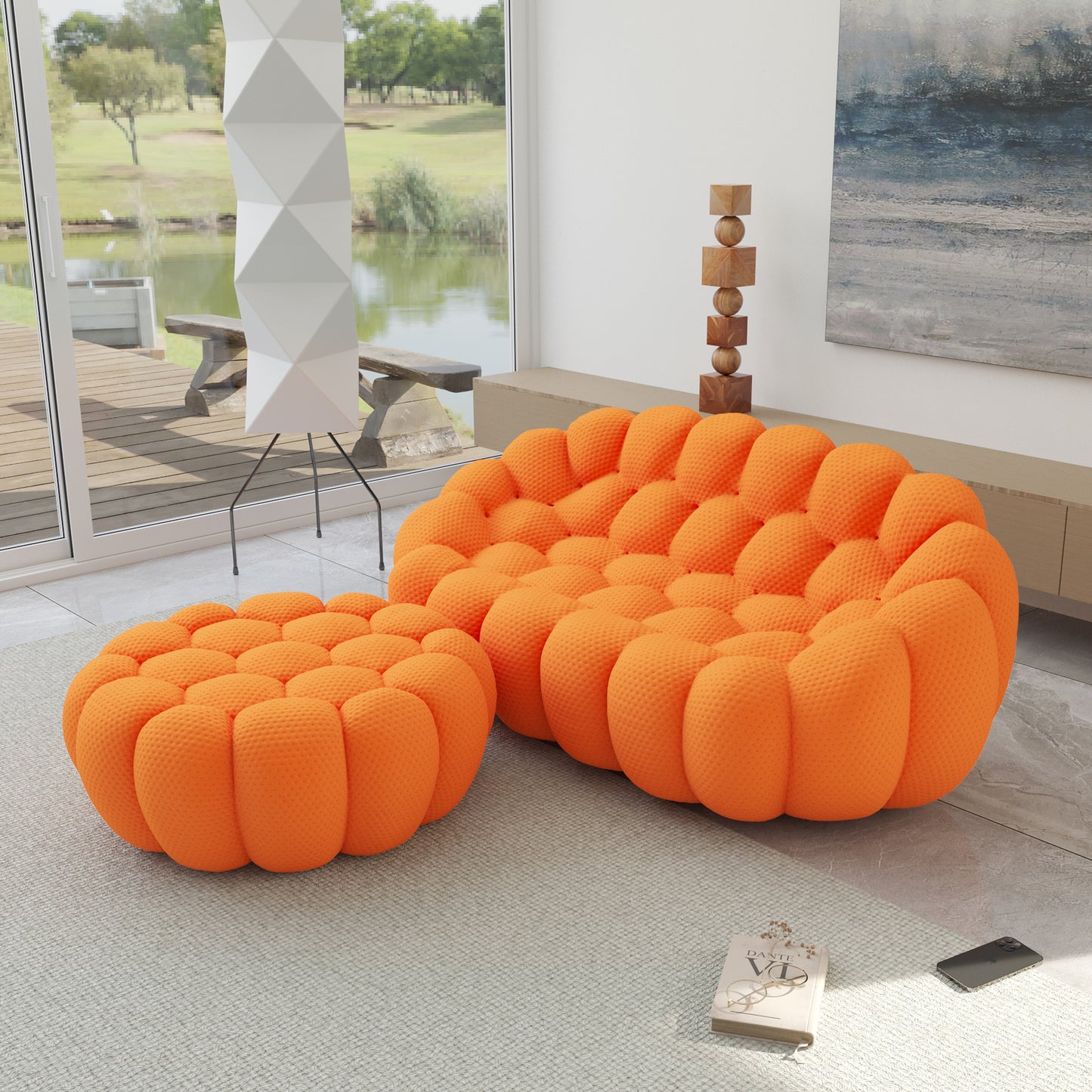 Tuffato Two Seater + Ottoman