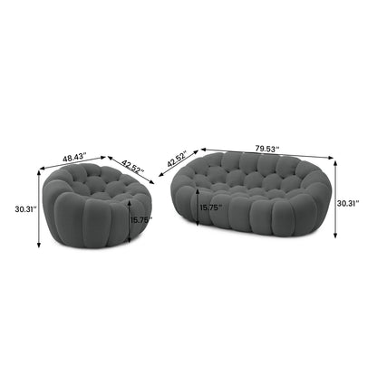 Tuffato Chair + Two Seater