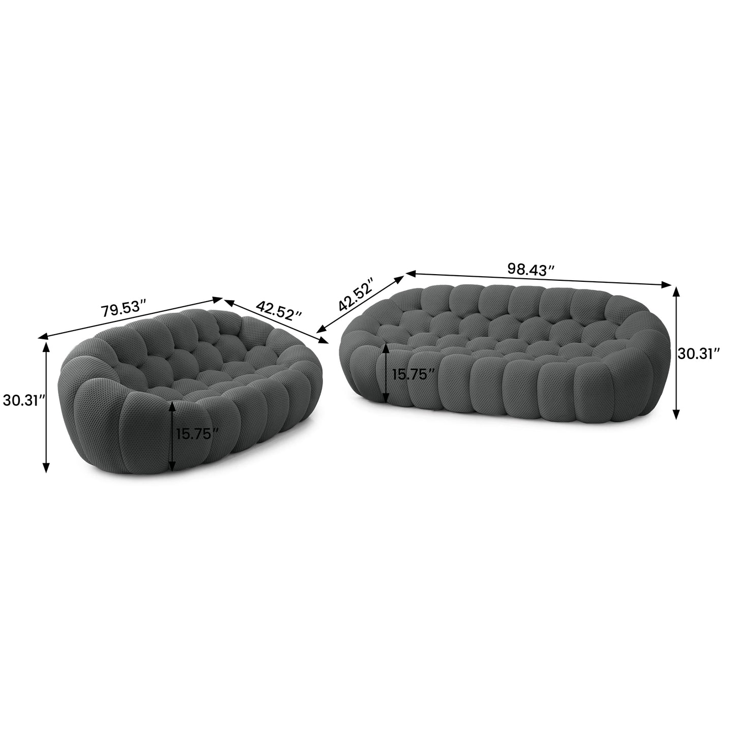 Tuffato Two Seater + Three Seater