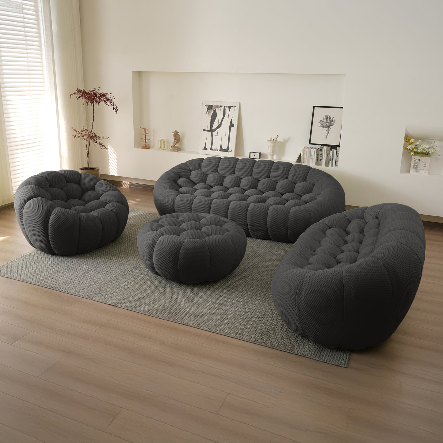 Tuffato Chair + Two Seater + Three Seater + Ottoman